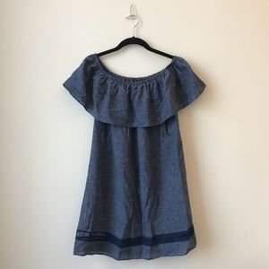 Zara Blue Off Shoulder Dress